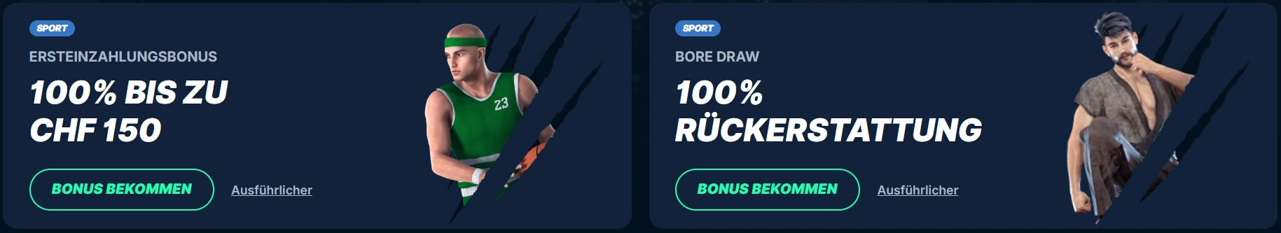 Willkommensbonus für Sportwetten