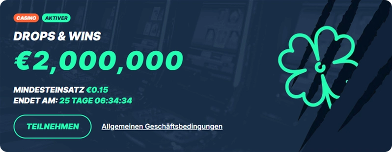 Drops & Wins Turnieraktionen bei Playzilla