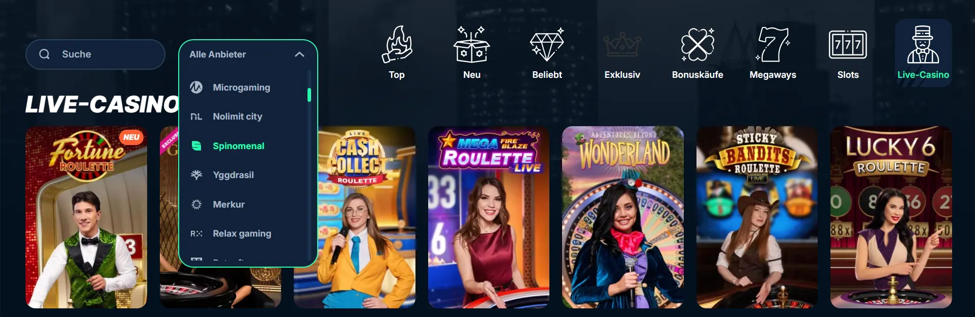 Spielanbieter im PlayZilla Casino
